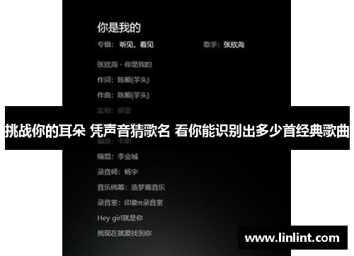 挑战你的耳朵 凭声音猜歌名 看你能识别出多少首经典歌曲