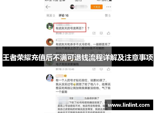 王者荣耀充值后不满可退钱流程详解及注意事项